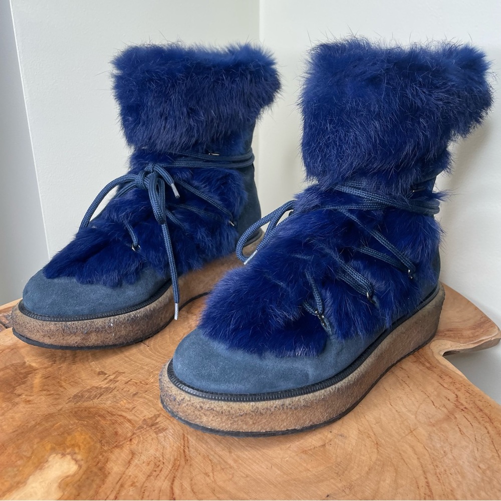 Paloma Barcello rabbit fur boots 38